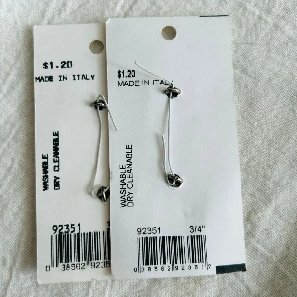 (4) JHB Vintage Metal Rose Flower Buttons Made in Italy